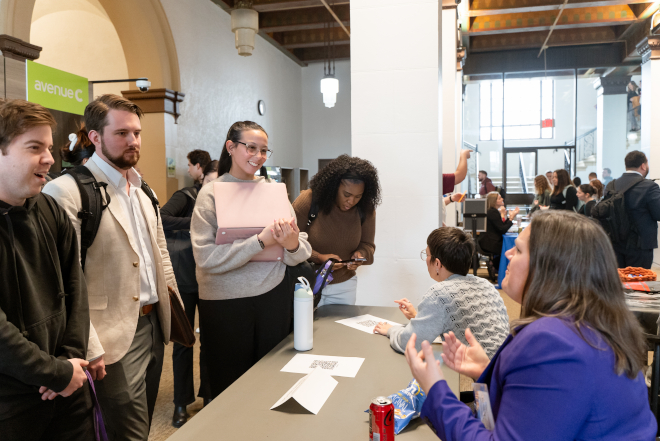 Students meet with the California Western Innocence and Justice Clinic