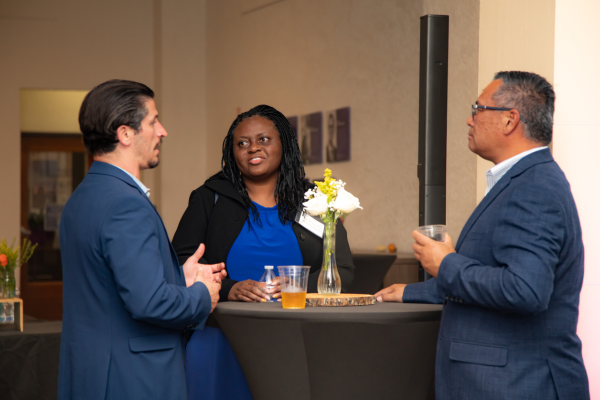 CWSL staff network with a member of the judiciary.