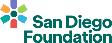 The logo for San Diego Foundation in teal green.