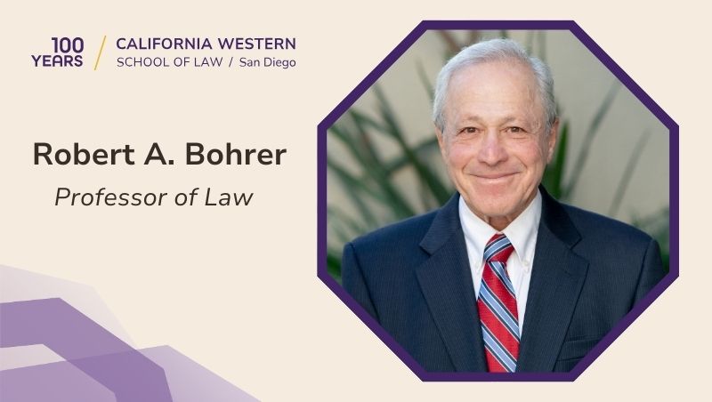 Robert A. Bohrer, Professor of Law