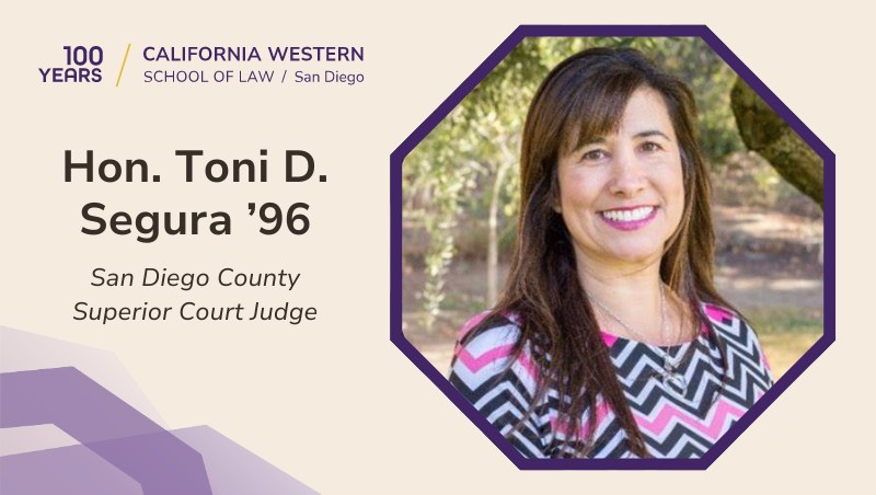 Toni D. Segura '96, San Diego County Superior Court Judge