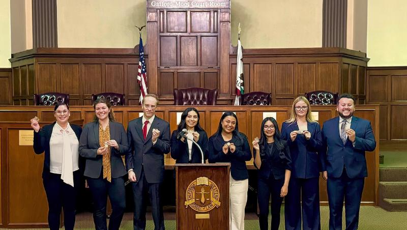 The Distinguished Advocates Awardees of California Western's summer Conte Cup