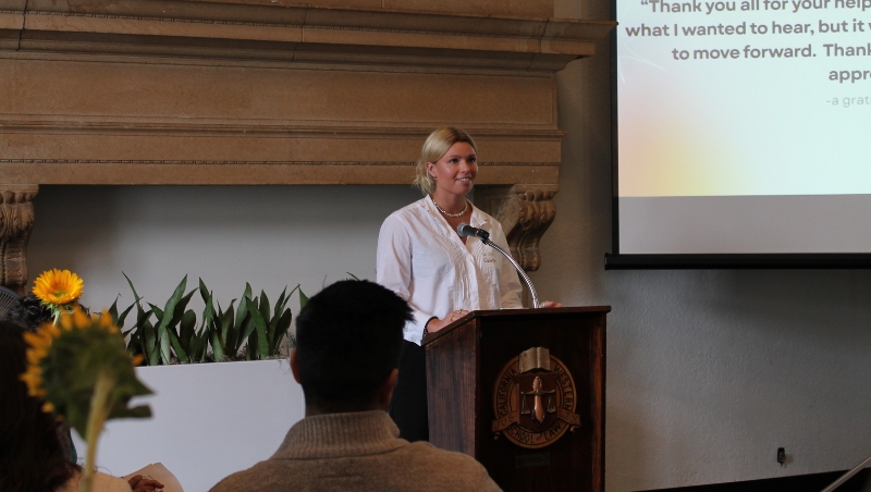 Community Law Project Student Leader, Caitlin Burns