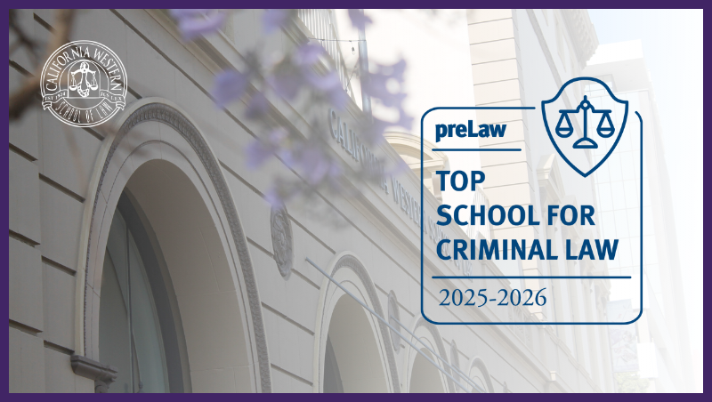 preLaw Magazine names California Western School of Law in 