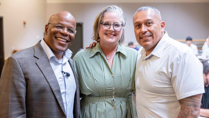 Lindsey Mercer, Calvin Duncan, and Miguel Solorio