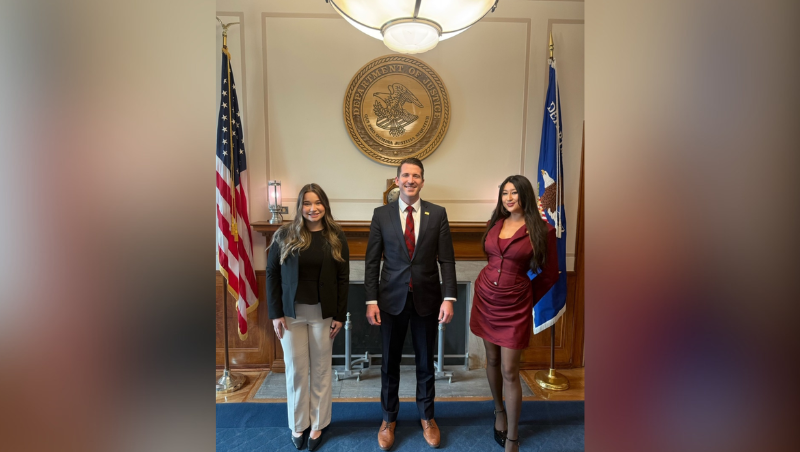  California Western Students Madison Mills and Jacquelyn Guh Visiting U.S. Department of Justice 