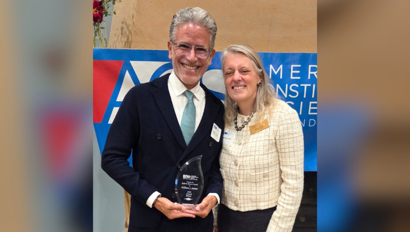 Professor William Aceves and Dean Miriam Baer