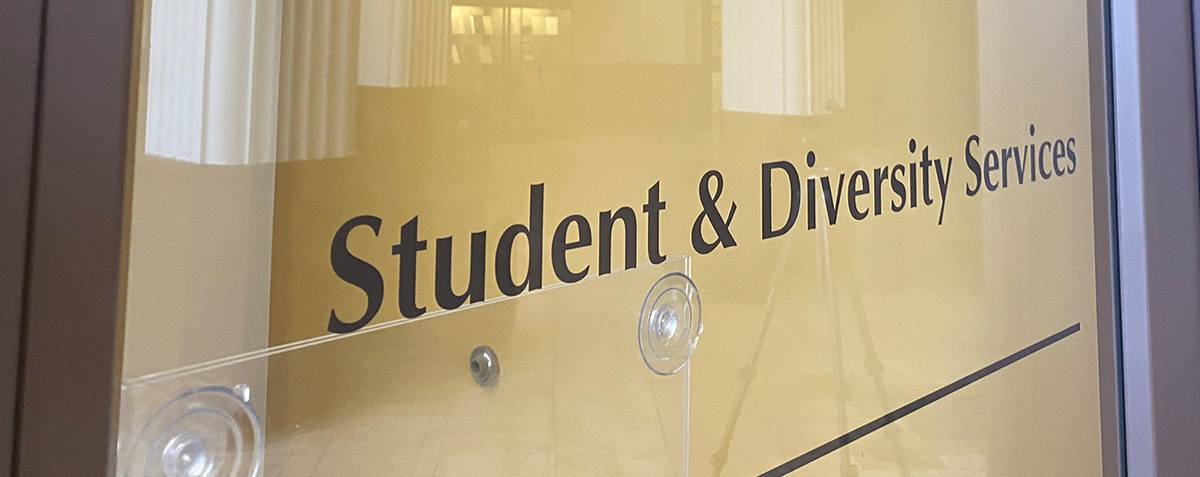 student and diversity services office door